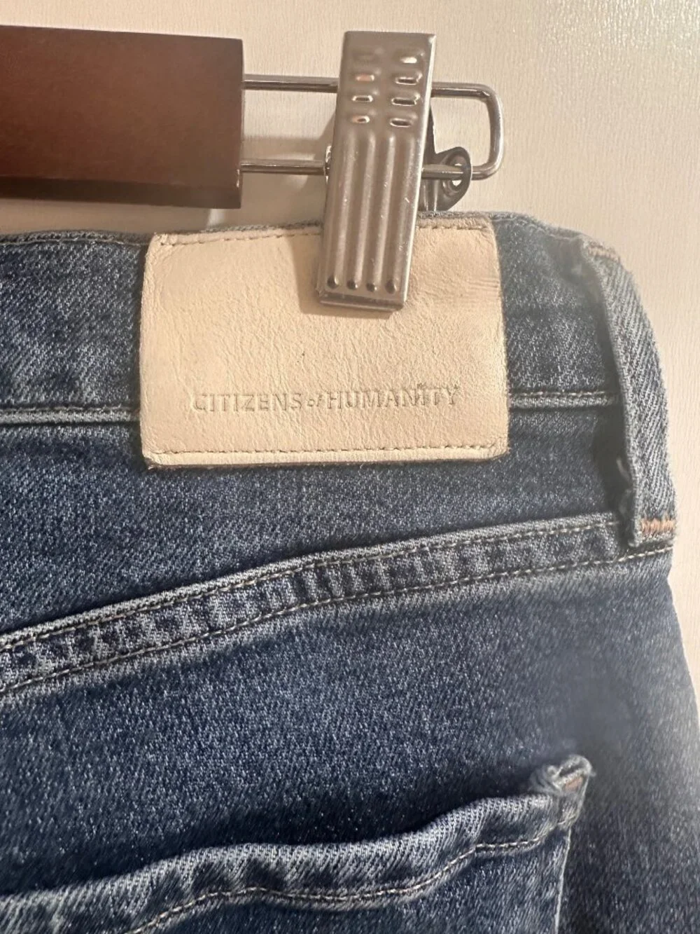 Citizens of Humanity Premium Charlotte Straight Leg Jeans Womens 26 Dark Blue